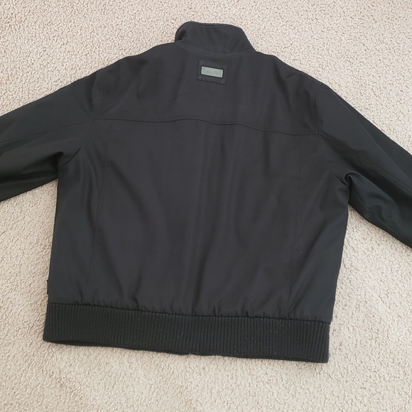 Calvin Klein Mens Large Black Water Resistant Wind Protection Jacket Coat - Picture 14 of 16